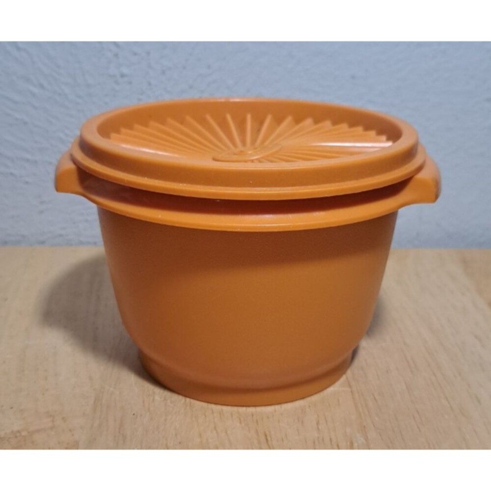 Vintage Tupperware 866-12 Harvest Orange Bowl Lid 812-20